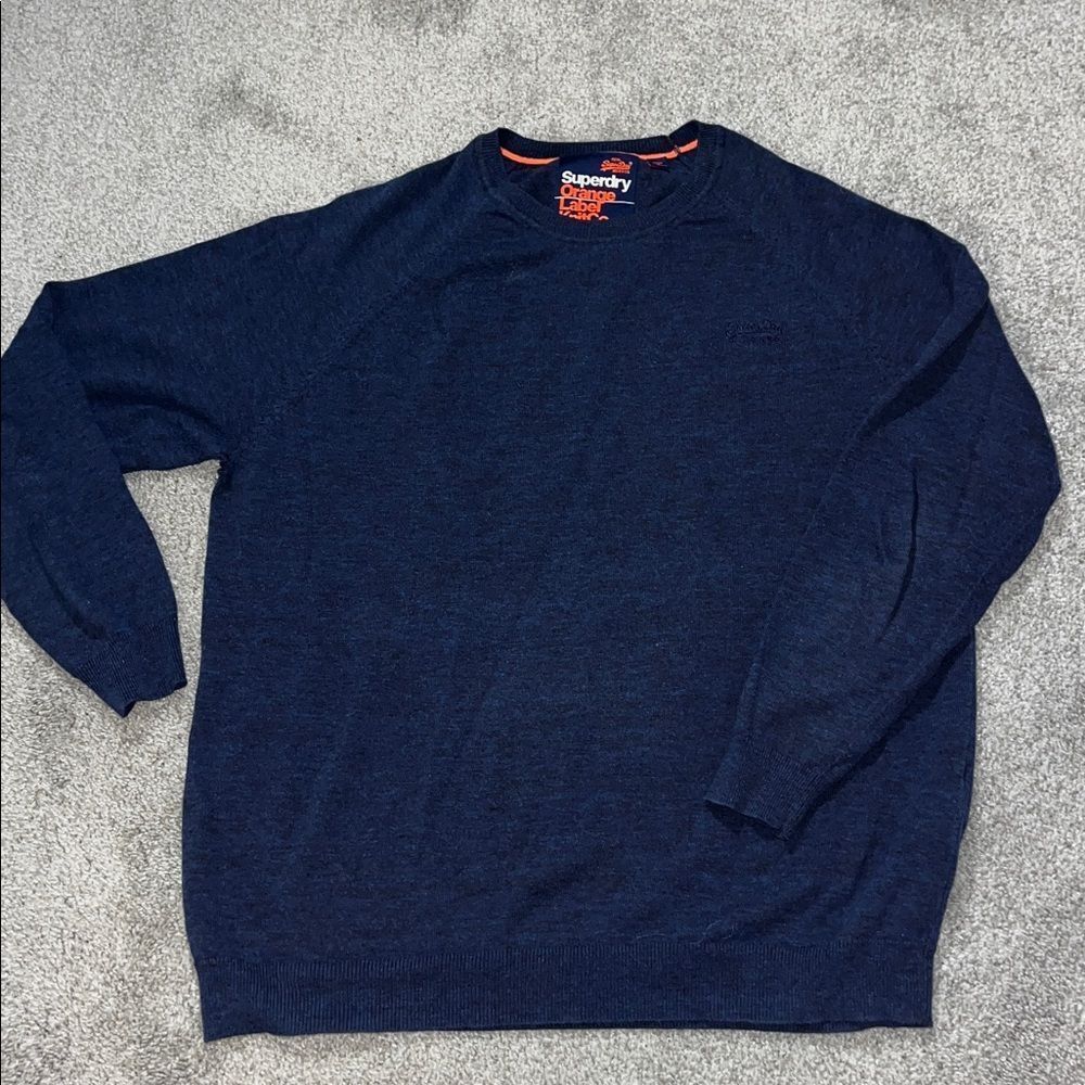 Blue Orange Lable Super dry Superdry P wing Japan Crewneck Sweater XX-Large